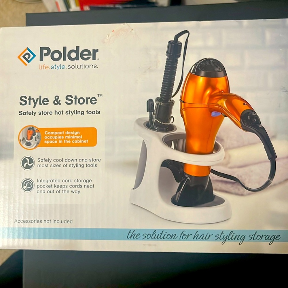 Polder Style and Store hair styling storage